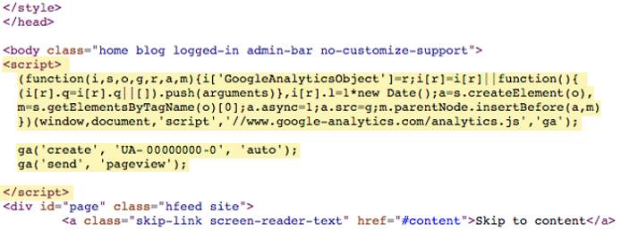 Google Analytics source check