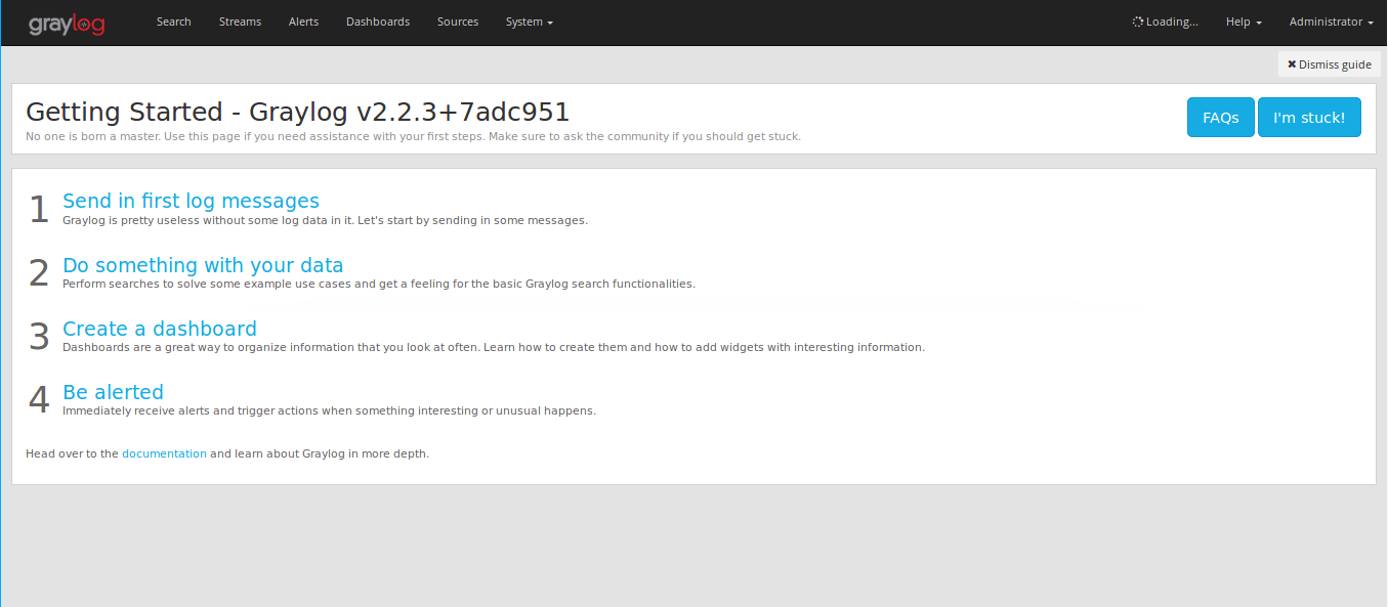 Graylog Dashboard Graylog Dashboard