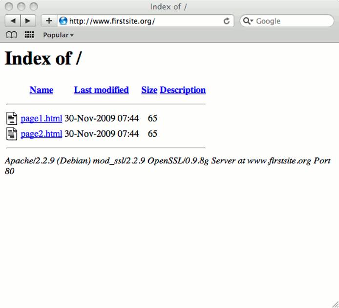 Website running under Apache on Debian 6 (Squeeze). Website running under Apache on Debian 6 (Squeeze).